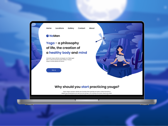 LANDING PAGE UI DESIGN
